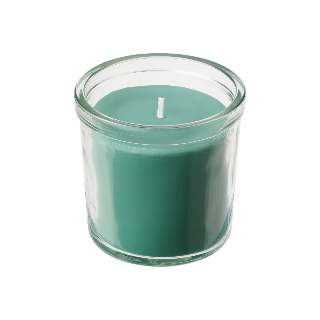 Scented Glass Candle | 20-Hour Burn Time - Fresh Grass