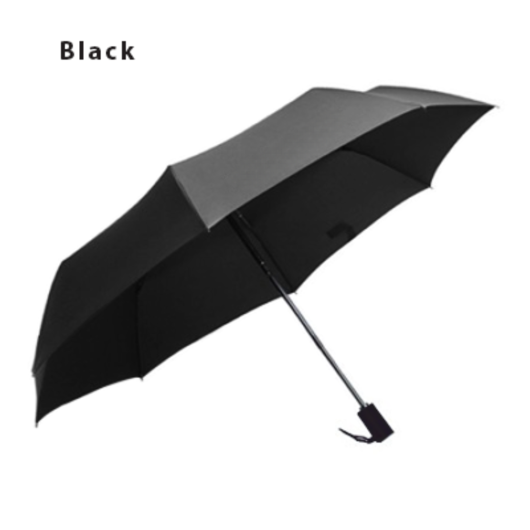 21″ Auto-Open Close 3 Fold Black Coated Umbrella