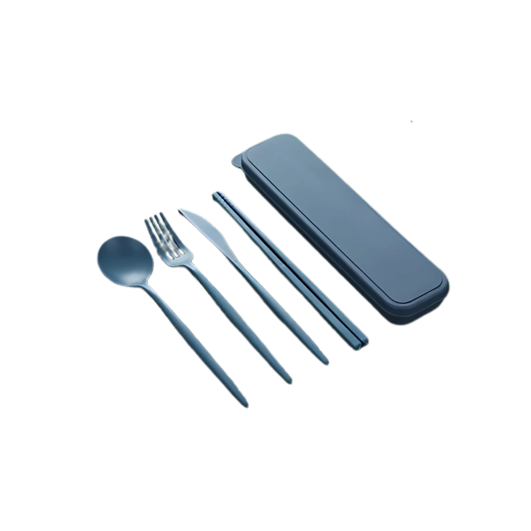 Wheat 4-in-1 Colour Eco-Cutlery Set