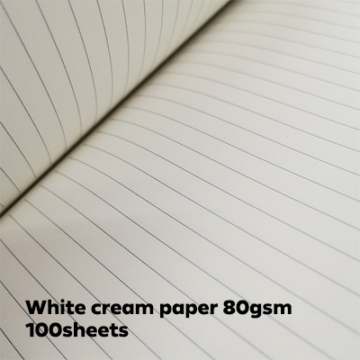 PU Fabric Hard Case A5 Notebook - Black - Image 3