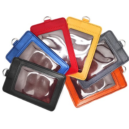 GEM Faux Leather Slim ID Tag Holder Blue - Image 2