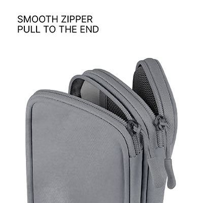 Water Repellent Polyester 2 Layer Gadget Pouch V2 - Black - Image 6