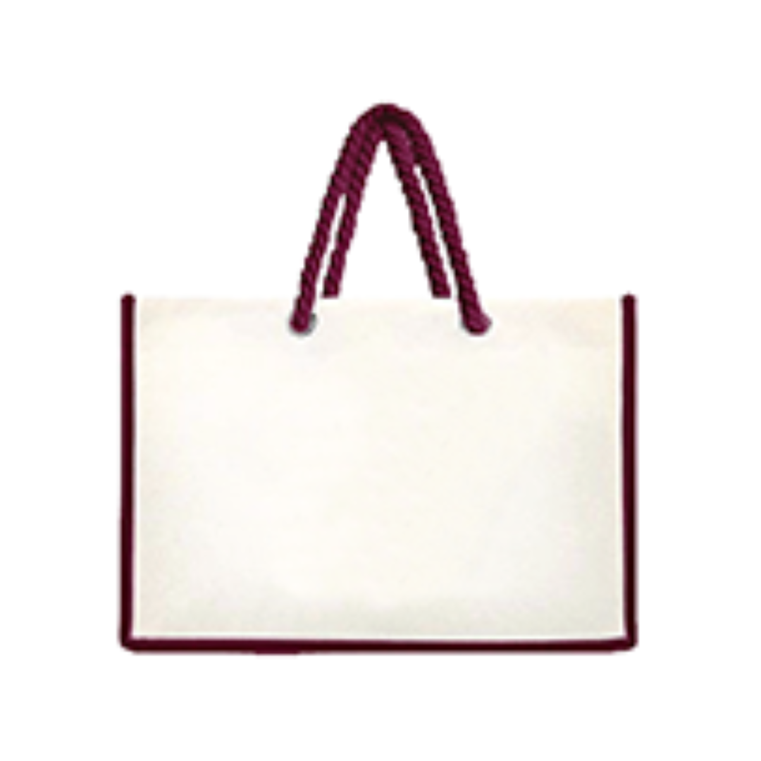 STELLA Laminated Canvas Tote Bag – 10oz (260x360x120) - Maroon