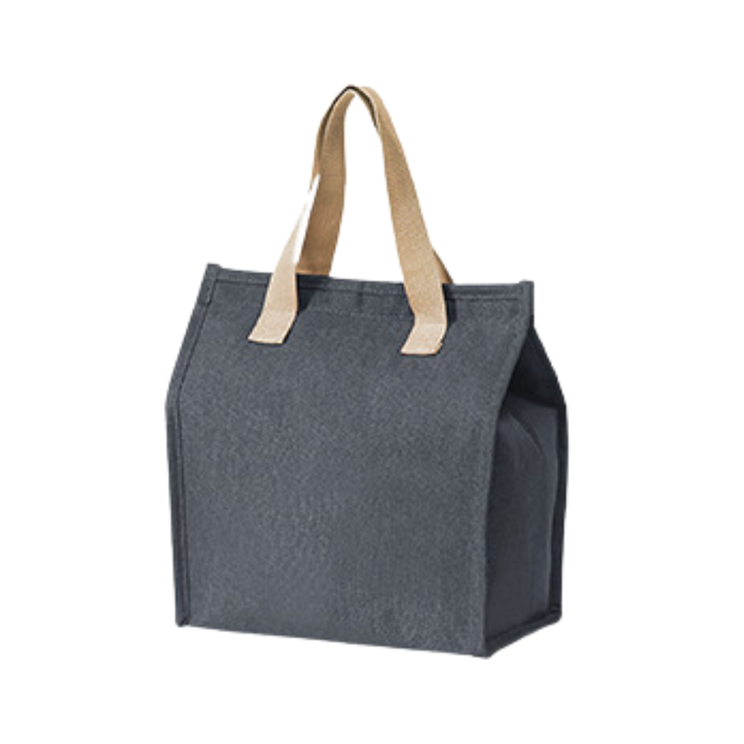 Insulated Thermal Polyester Lunch Bag - Dark Grey GTBG77