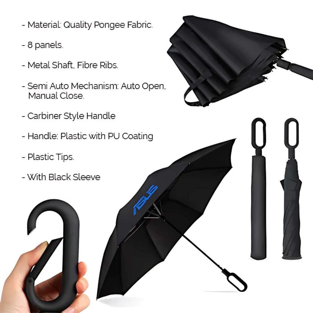 23" Fiberglass 2 Fold Umbrella - Image 3