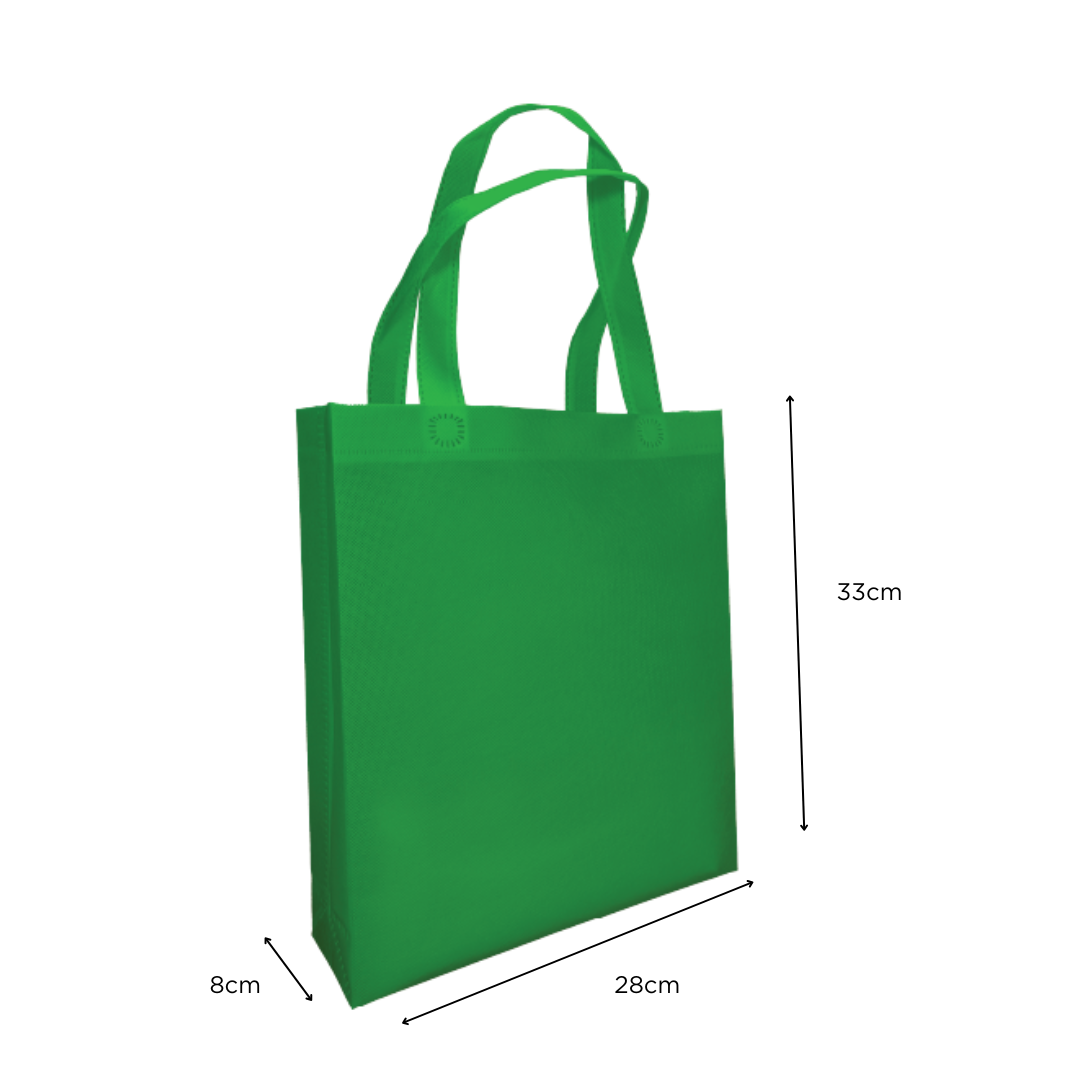 Non Woven Bag A4 28x33x8cm 90gsm - Green - Image 2
