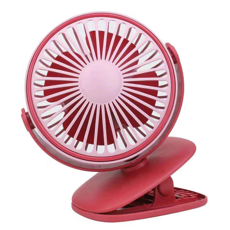 Adjustable Cooling Fan With Small Clip - Red
