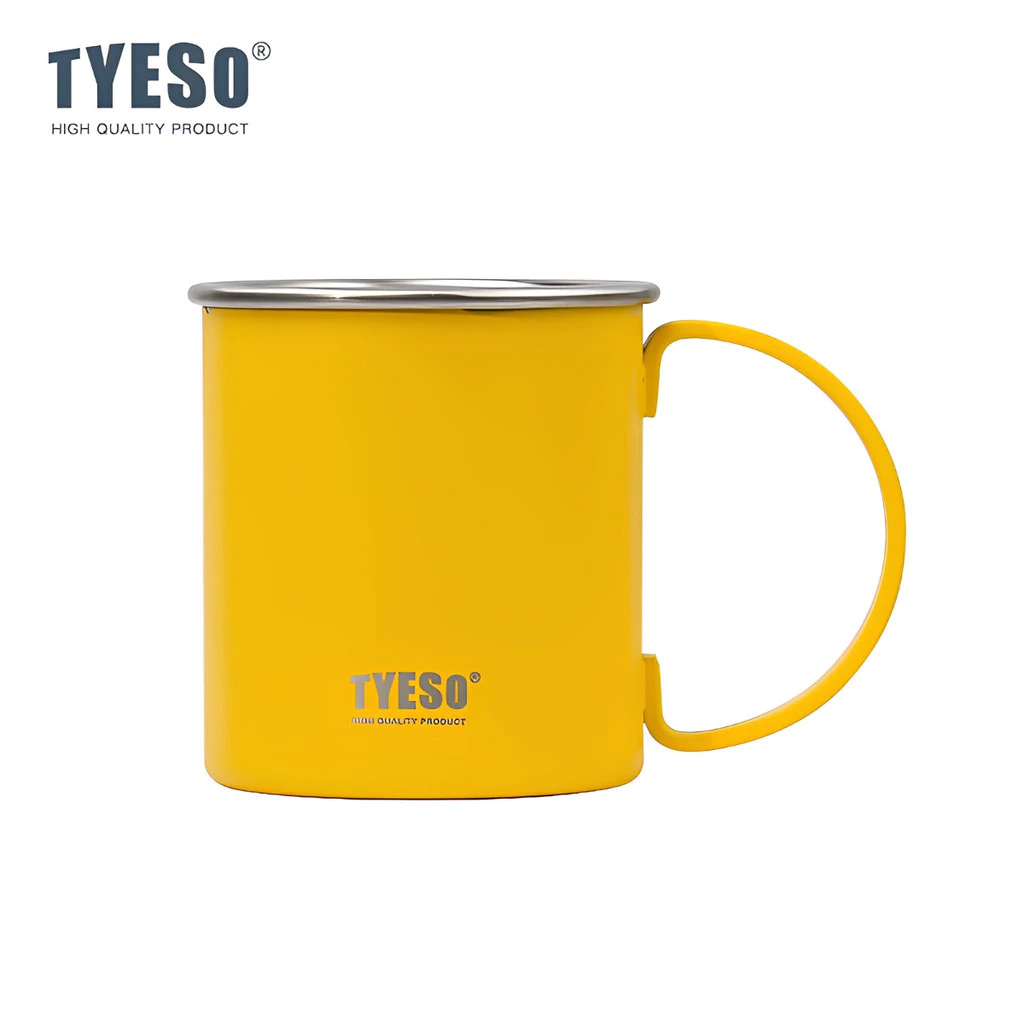 TYESO Hot And Cold Stainless Steel Insulated Thermal Coffee Cup Mug (473ml) Yellow