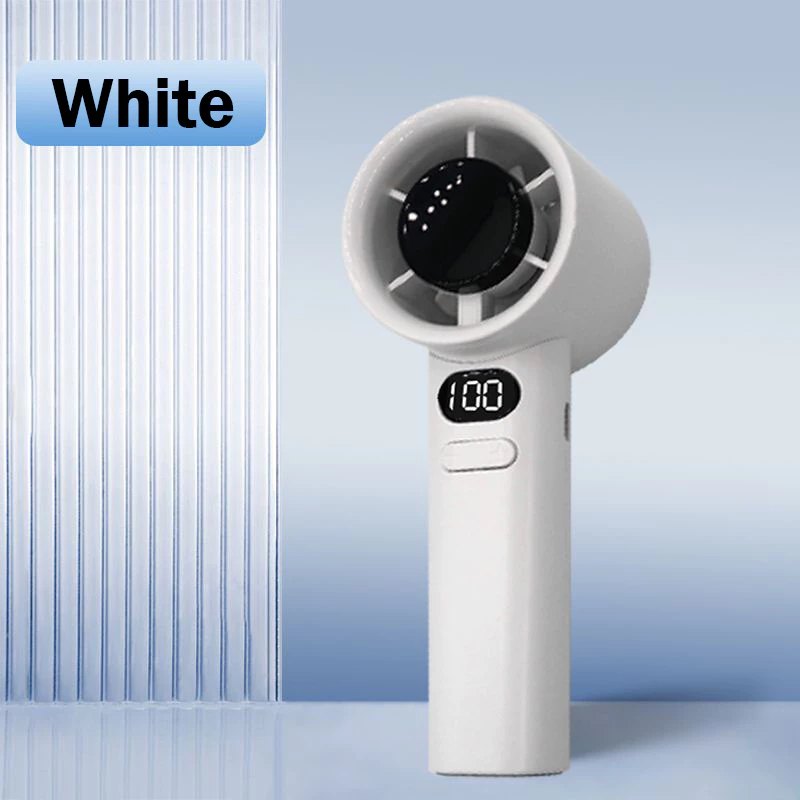 Bladeless Handy Mini Fan Up To 8 Hours - White