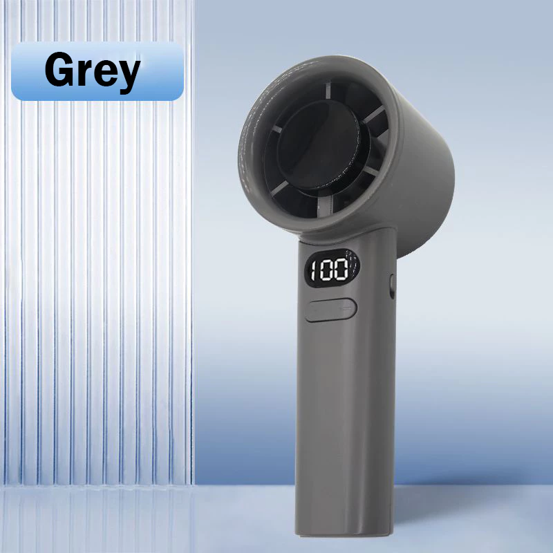 Bladeless Handy Mini Fan Up To 8 Hours - Grey