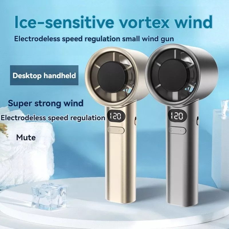 Bladeless Handy Mini Fan Up To 8 Hours - Grey