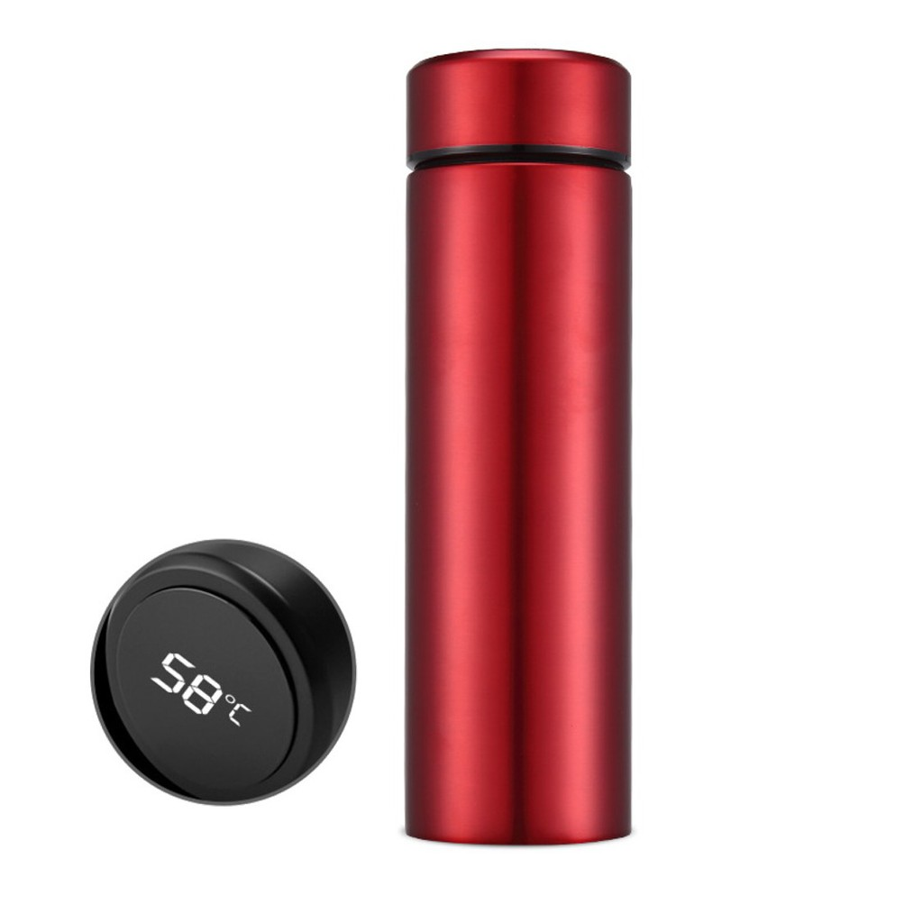 LED Display Vacuum Thermal Flask (500ml) - Red