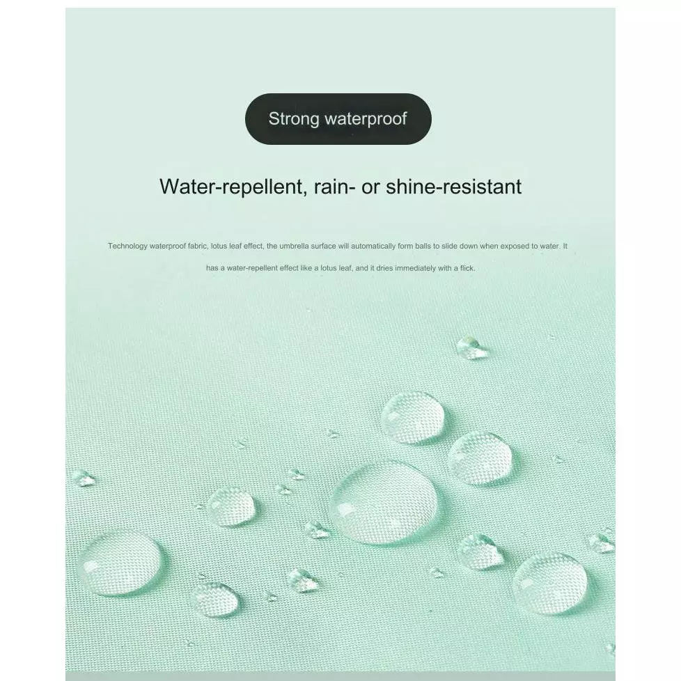 Mini Capsule Umbrella - Khaki White - Image 6