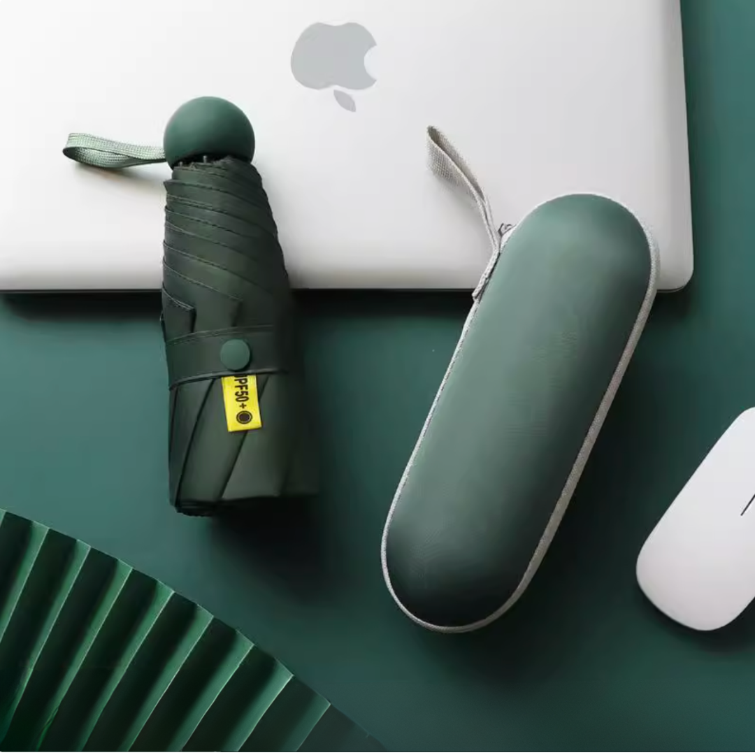 Mini Capsule Umbrella - Dark Green