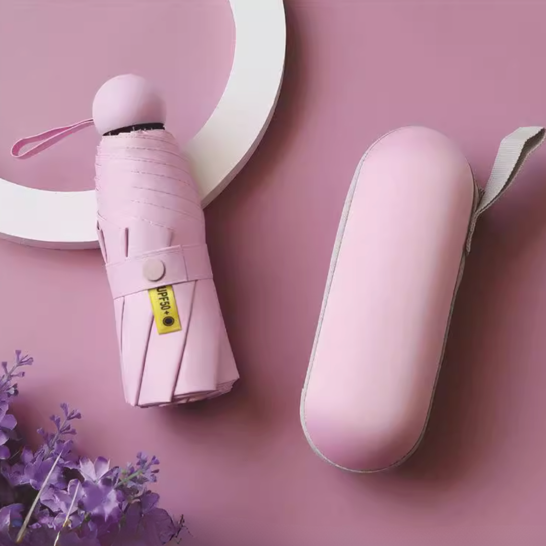 Mini Capsule Umbrella - Candy Pink