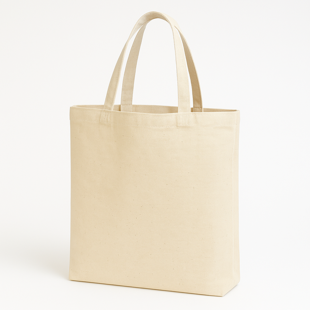 Canvas Tote Bag 10oz with Gusset 35cm(L) x 40cm(H) x 10cm(D) - Beige