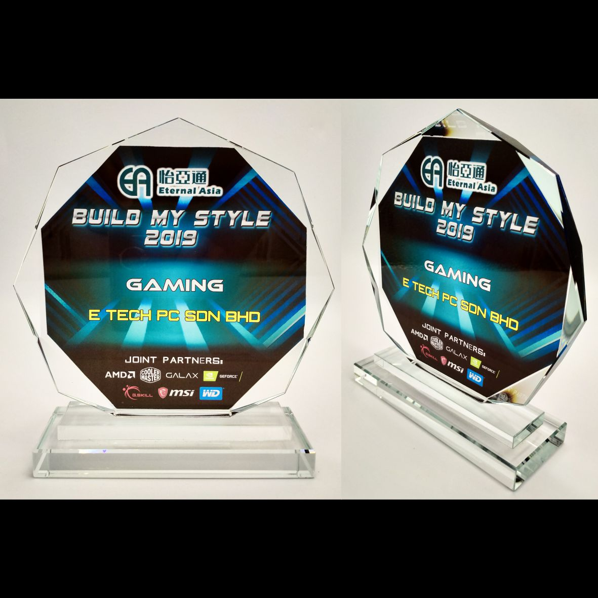 Prism Dome Crystal Plaque 14*5*15.5cm