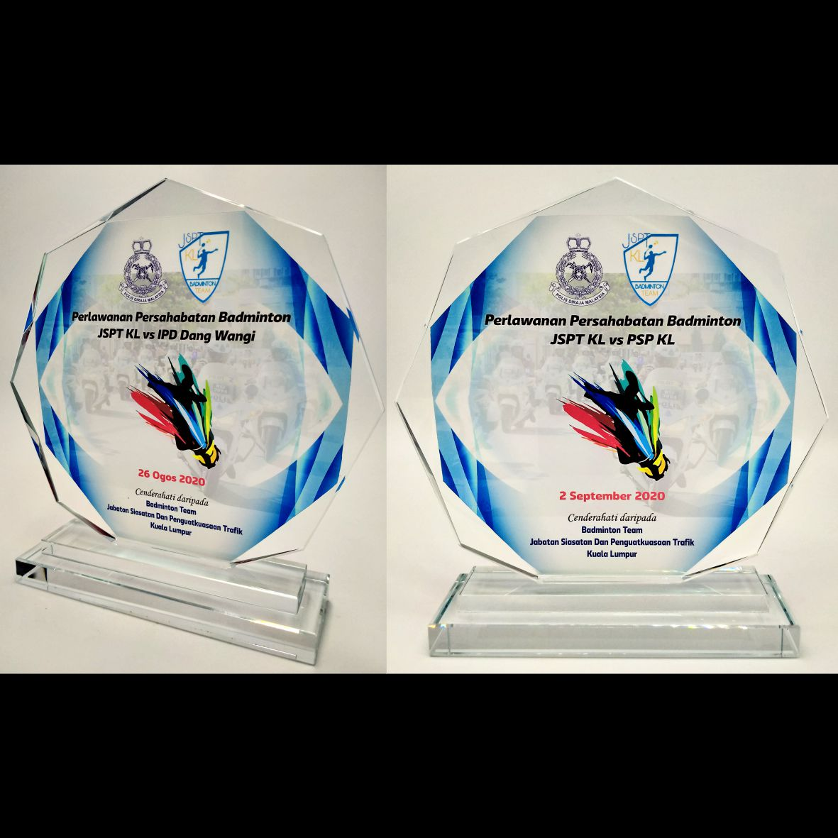 Prism Dome Crystal Plaque 14*5*15.5cm