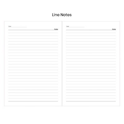PU Fabric Hard Cover A5 Notebook with Pen Loop - Green - Image 3