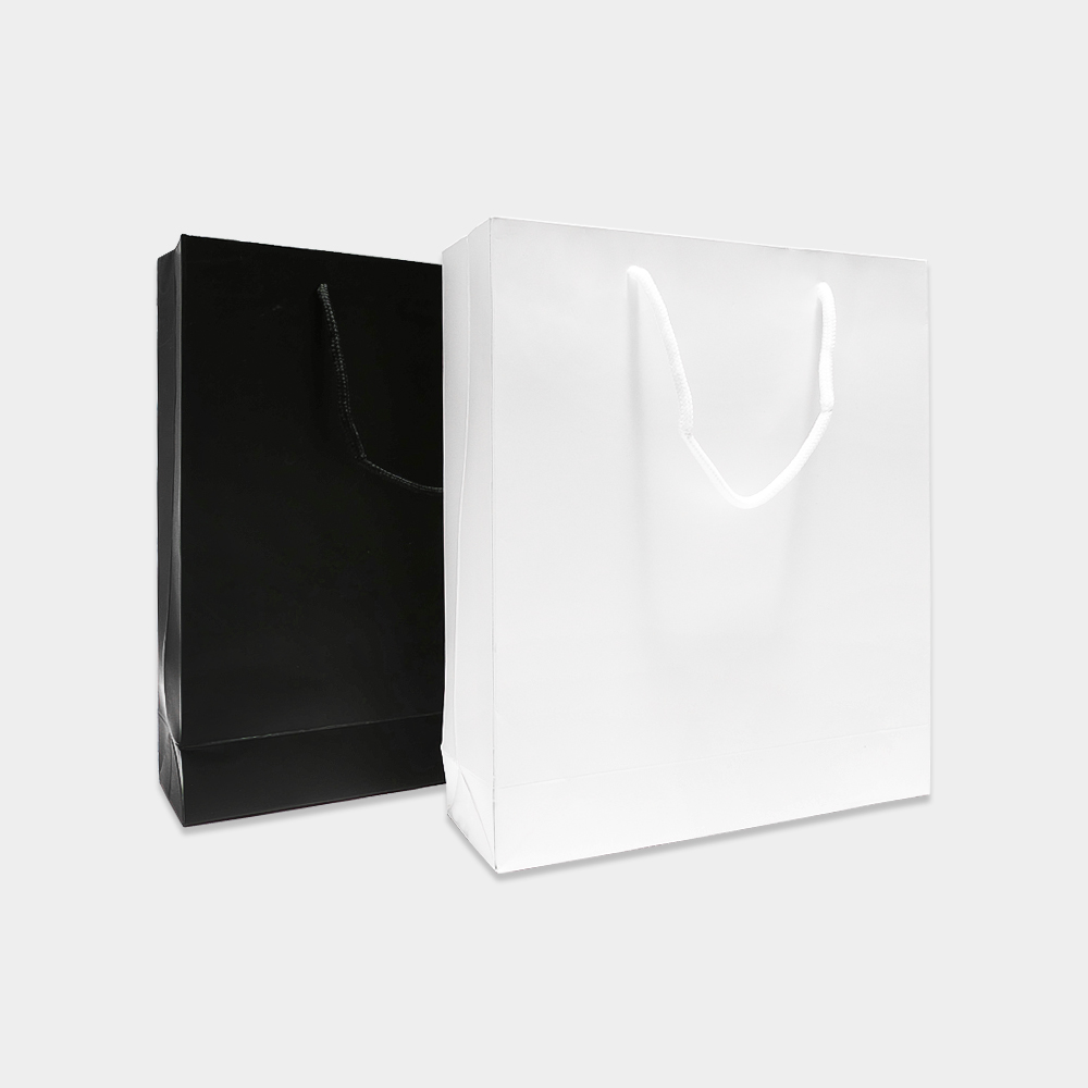 Medium Portrait Premier Gift Bag 260 x 80 x 300 mm White - Image 2