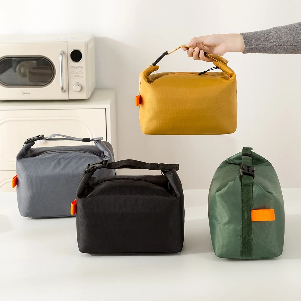 Oxford Insulated Lunch Bag – Waterproof & Heat-Preserving - Yellow