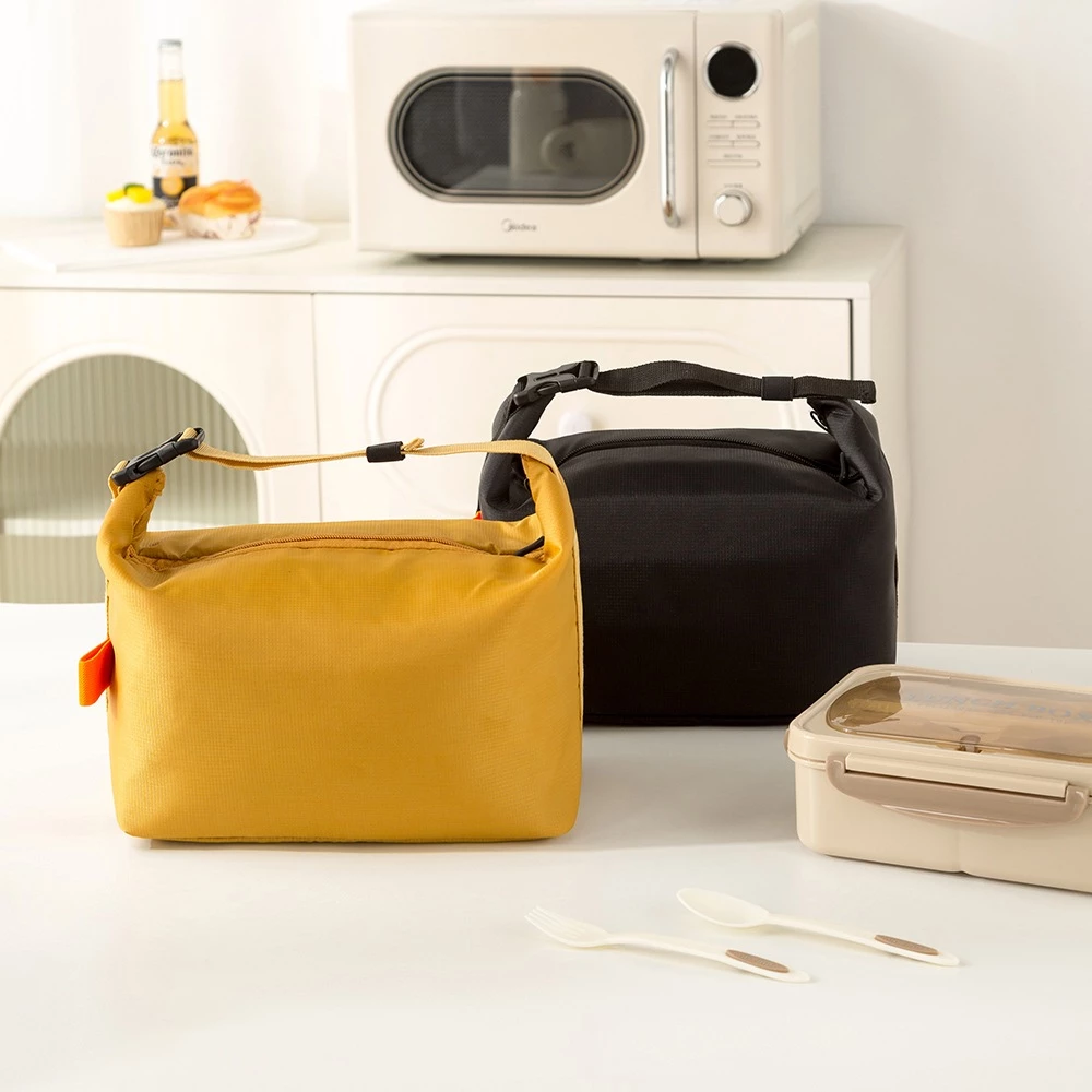 Oxford Insulated Lunch Bag – Waterproof & Heat-Preserving - Yellow