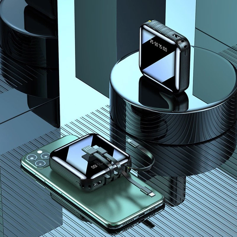 20000mah Powerbank With Phone Holder - Black - Image 2