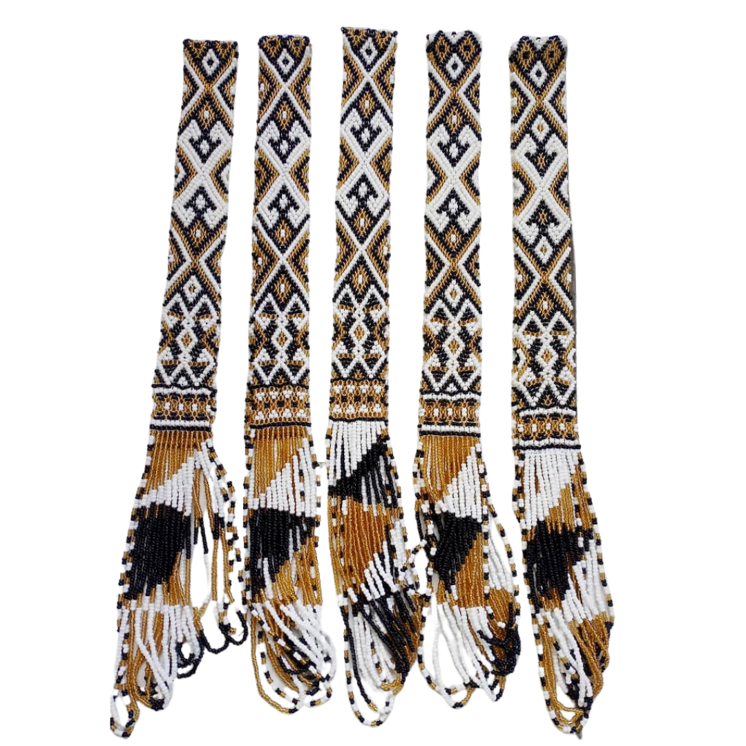 Borneo Handicraft Customizable Rungus Beaded Sash (3-4cm width ...