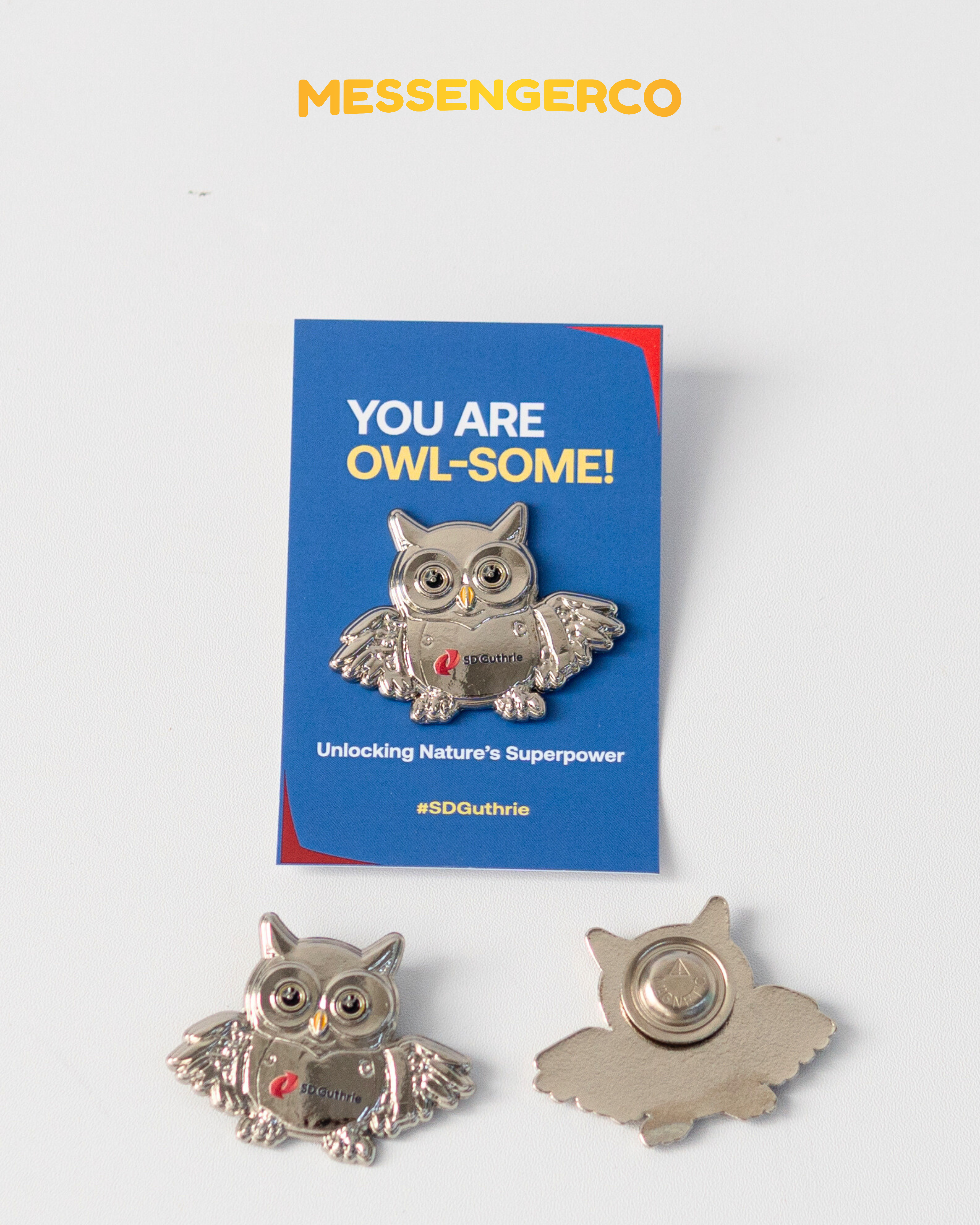 Appreciation Lapel Pin – 3D Nickel Silver Enamel Pin with Back Card