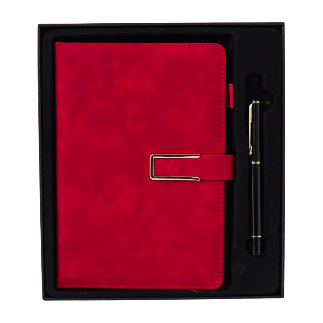 CLASSIC Notebook Pen Gift Set - Red