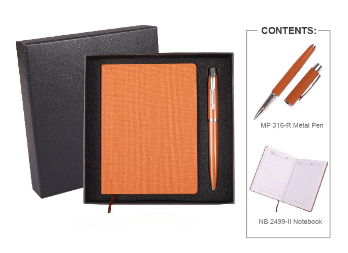 URBAN Notebook Pen Set - Brown