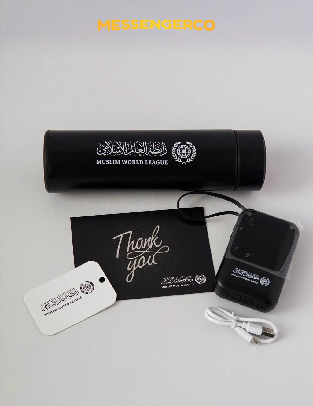 Power Gift Set – Powerbank, Thermal Flask & Felt Bag - Image 2