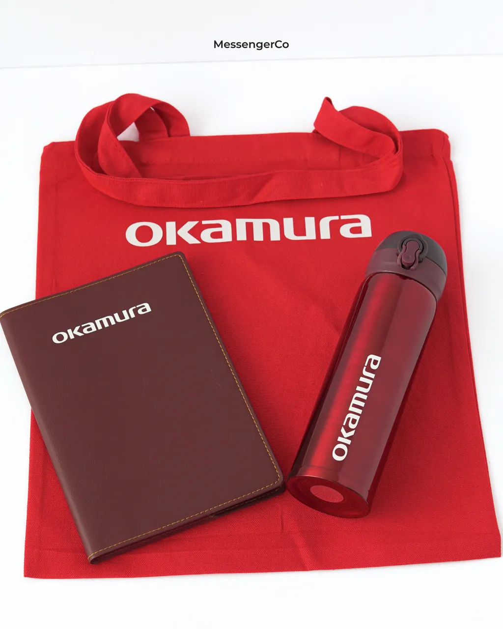 Welcome Custom Gift Set – Flask Bottle, Notebook & Tote Bag