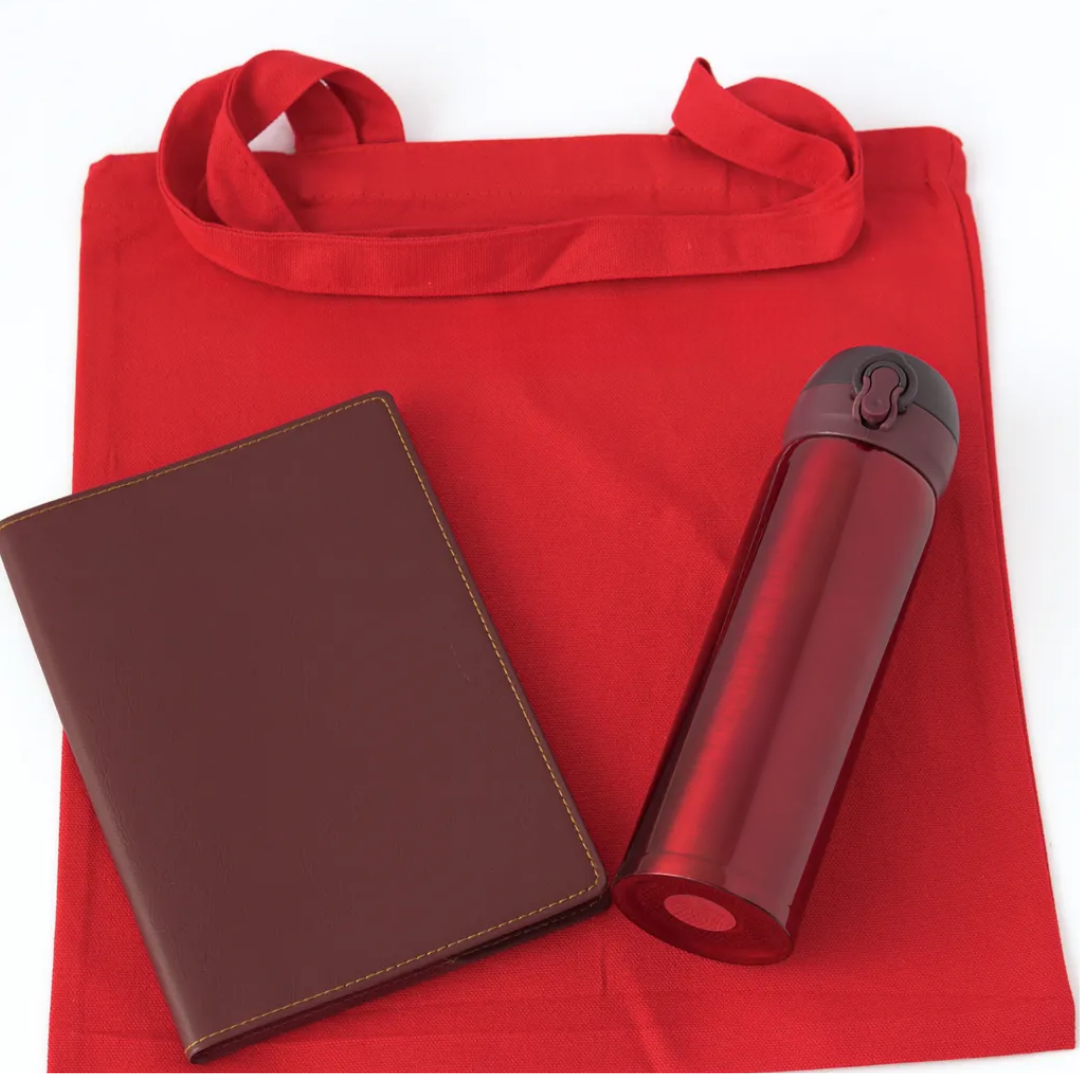 Welcome Custom Gift Set – Flask Bottle, Notebook & Tote Bag - Image 4