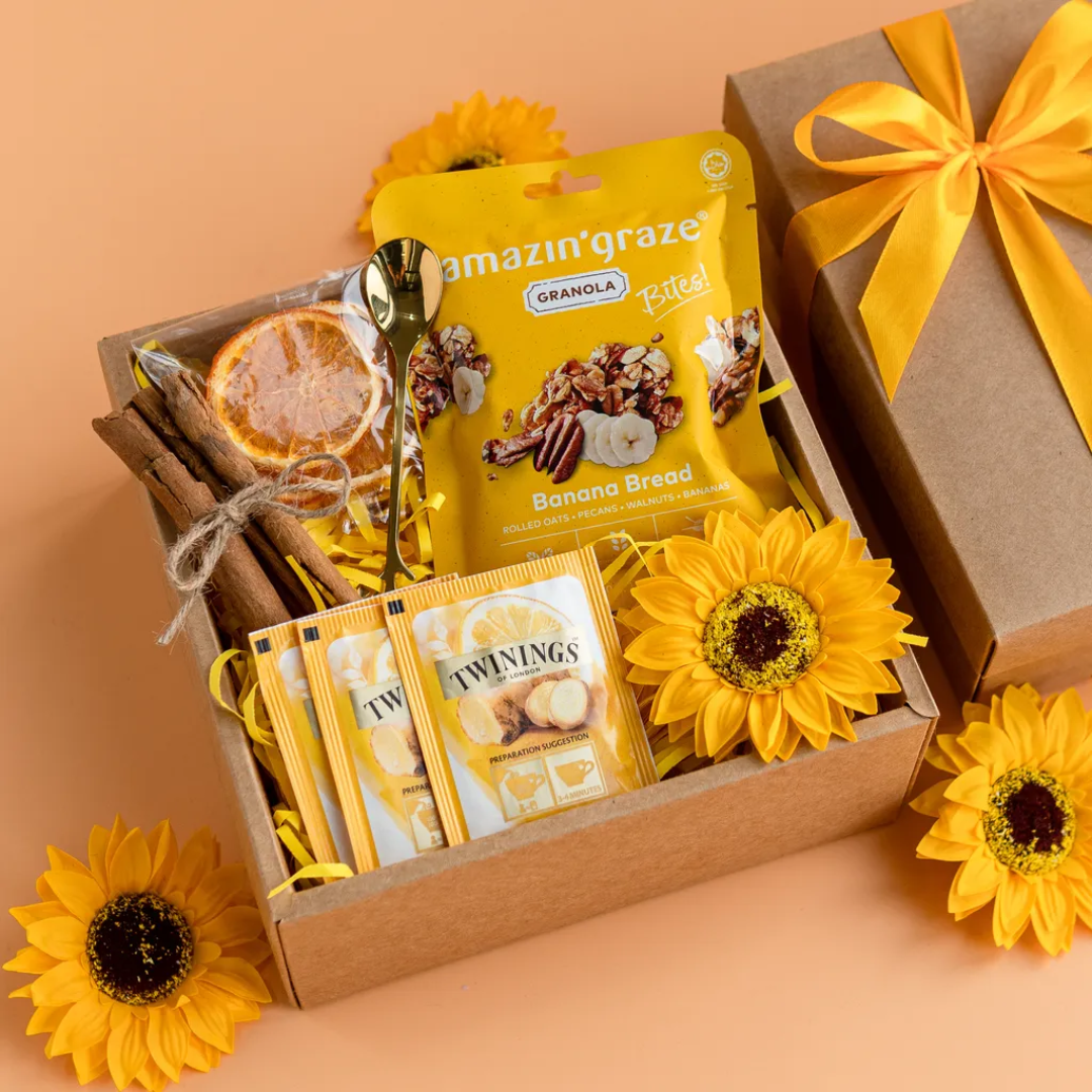 Sunflower Gift Set – Tea, Granola & Scented Soap - Image 2