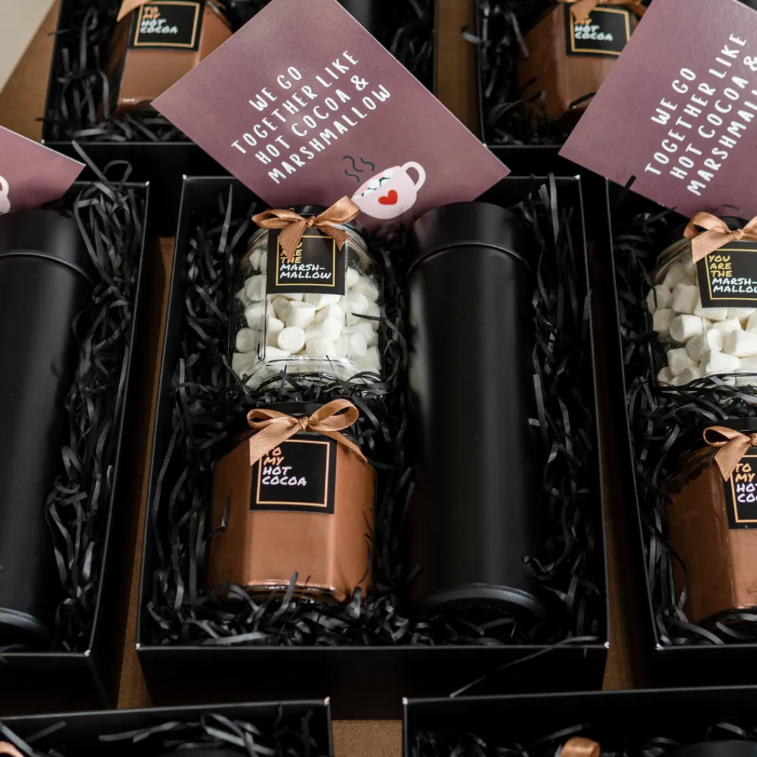Custom Hot Cocoa Gift Set – Personalised Flask & Hot Chocolate Kit - Image 3
