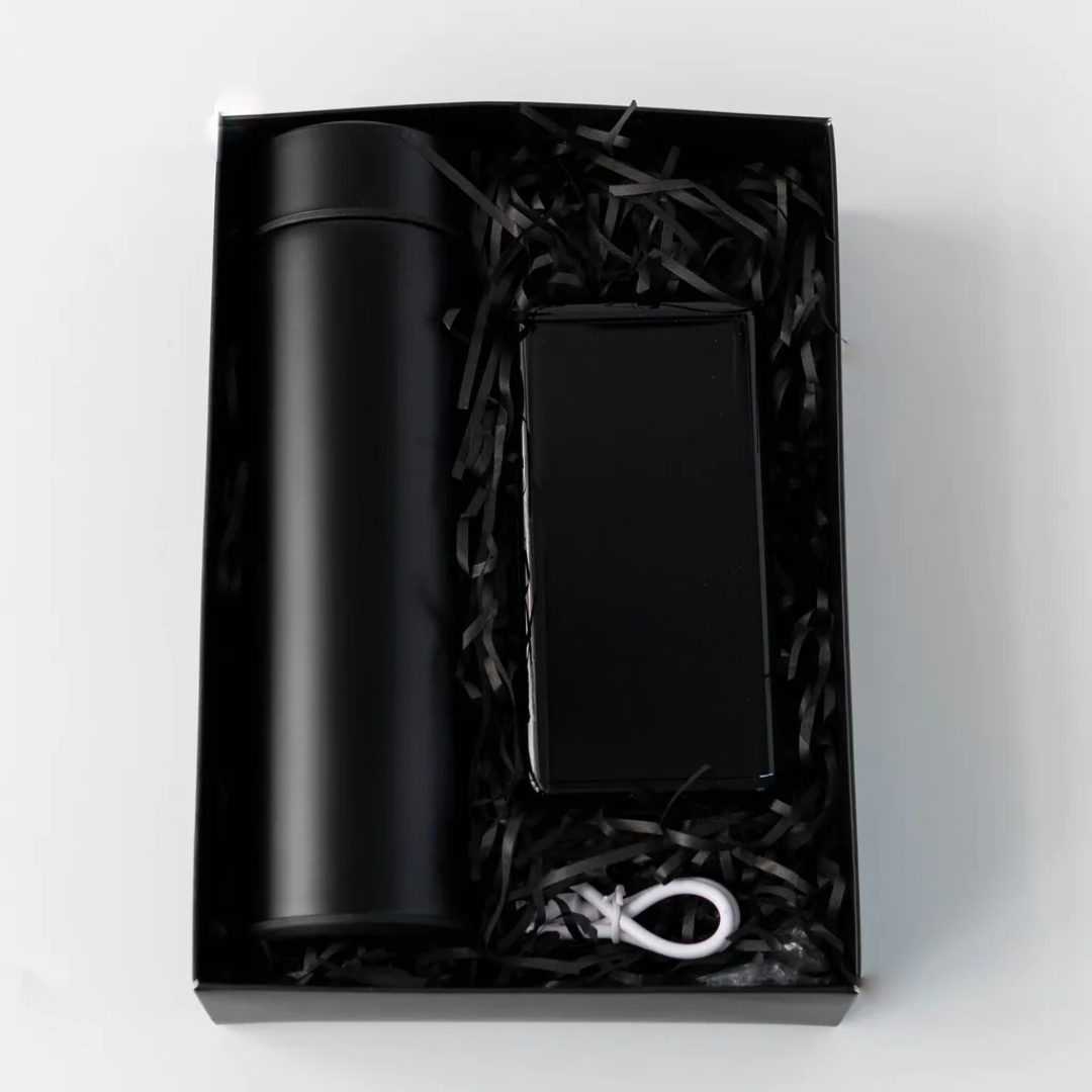Voltix Gift Set – Power Bank & Thermal Flask