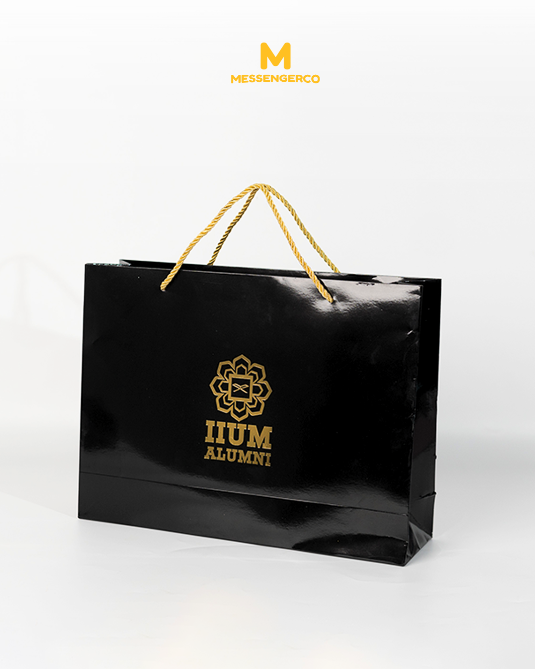 Black & Gold Executive Gift Set – Custom Scarf, Enamel Pin & LED Thermal Flask - Image 3