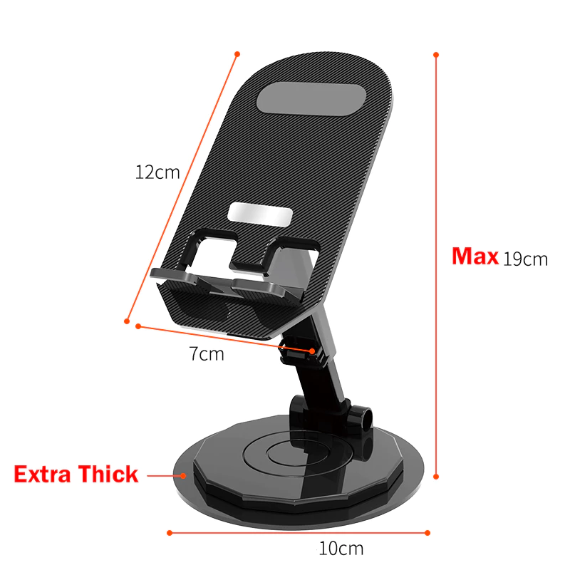 Universal Folding Adjustable Phone & Tablet Stand | 360° Rotatable, Portable Phone Holder