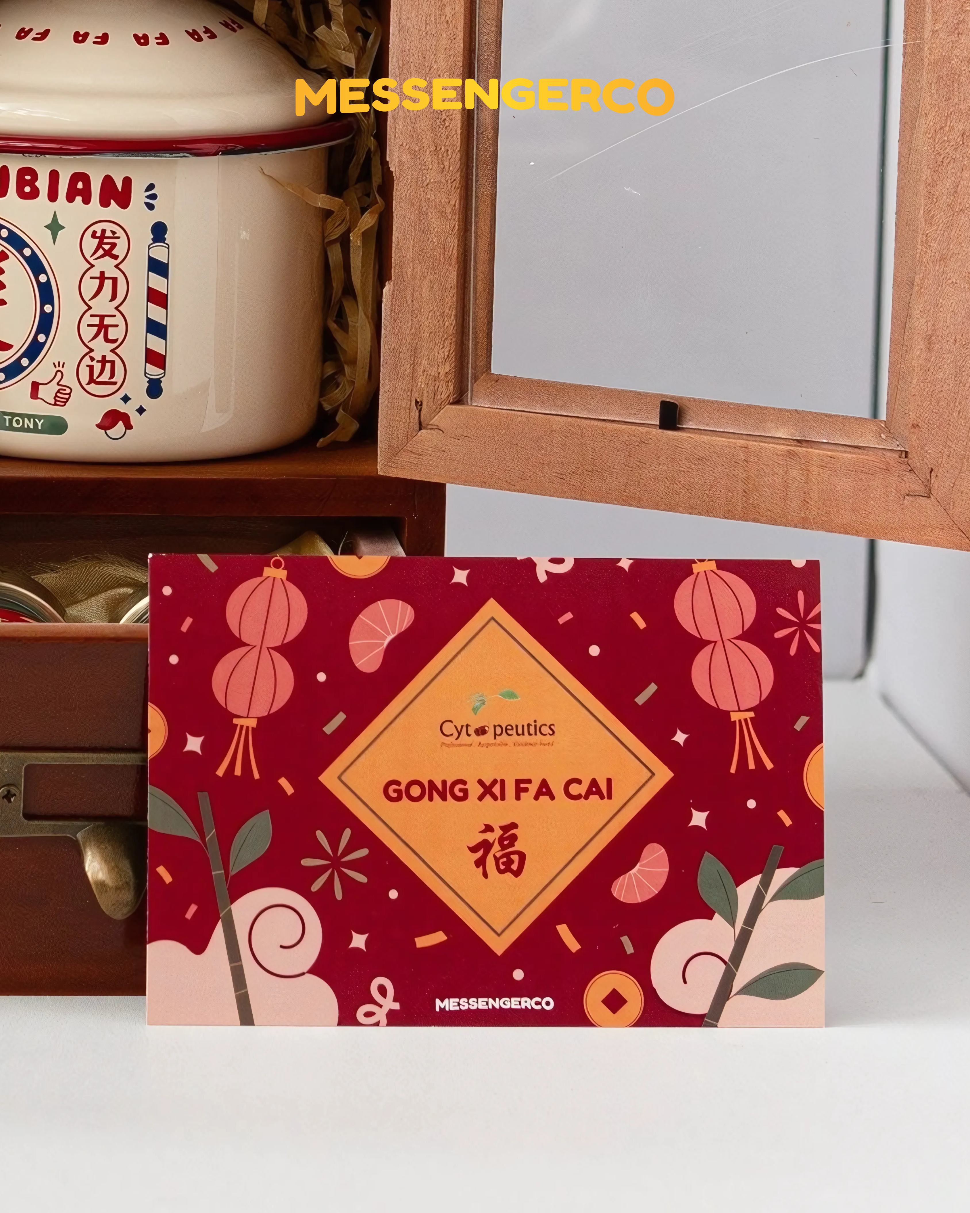 RISING Custom Gift Set – Wooden Suitcase with Premium Festive Treats - Image 2