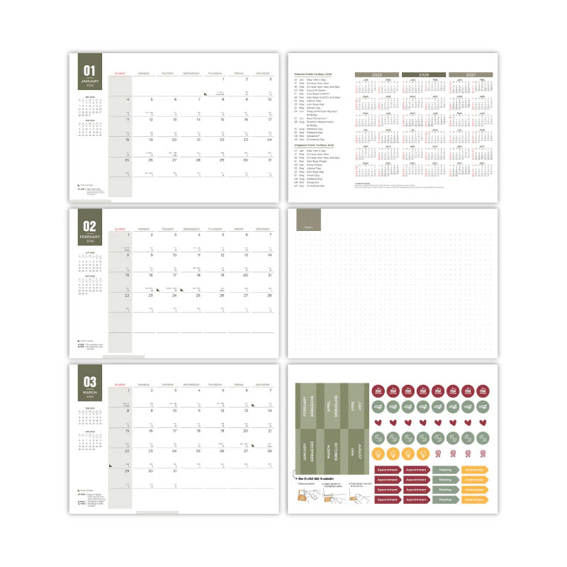 Pioneer Calendar - Green - Image 3