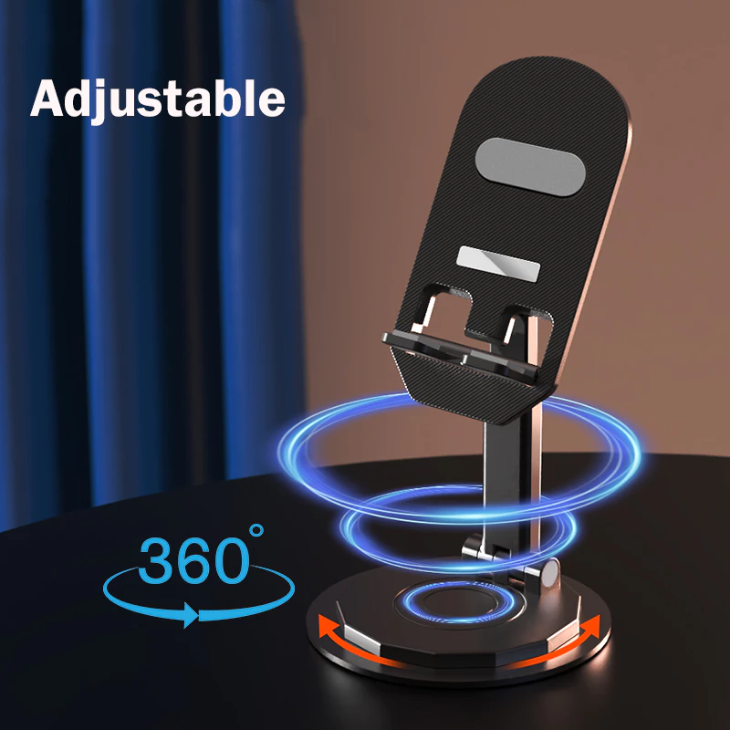 Universal Folding Adjustable Phone & Tablet Stand | 360° Rotatable, Portable Phone Holder