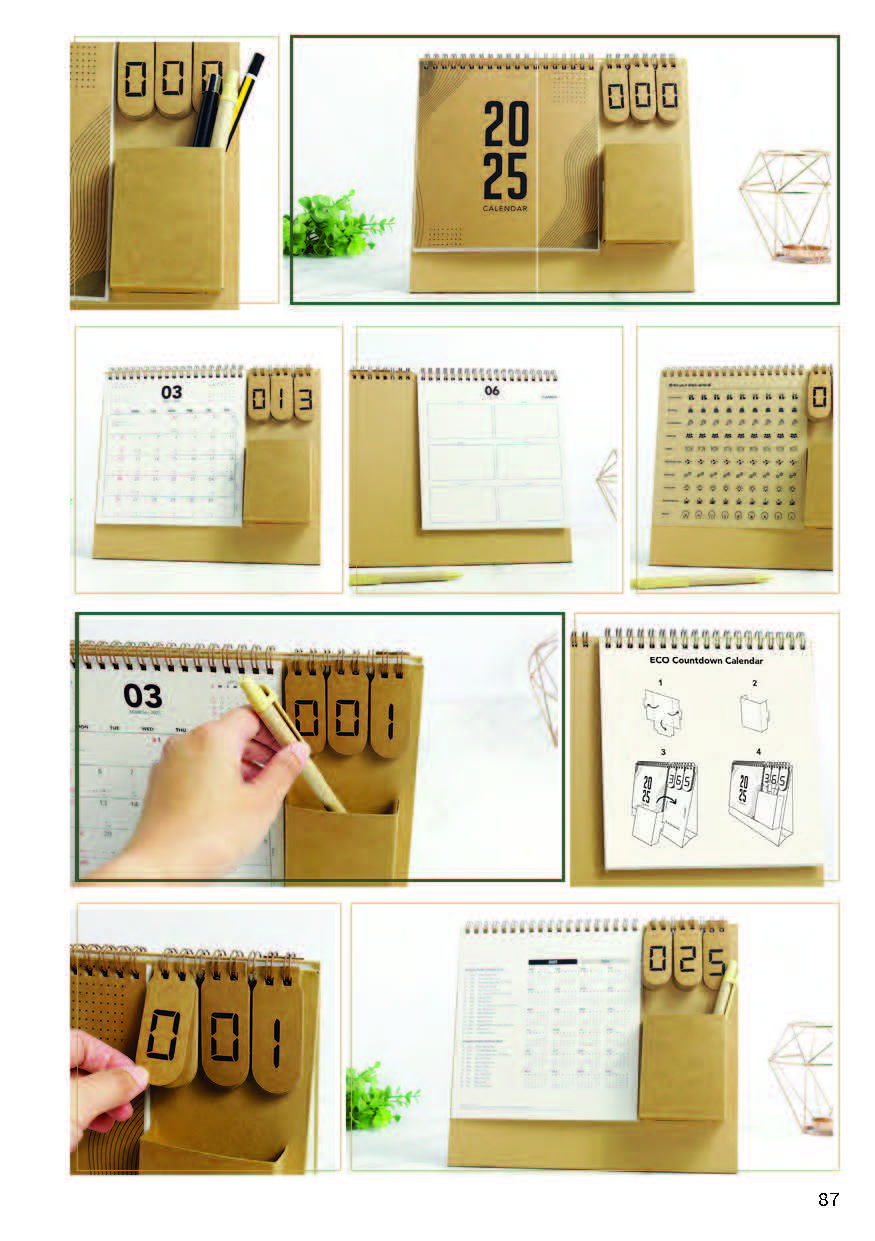 ECO Countdown Calendar - 
Sustainable Flip-Style Countdown Calendar