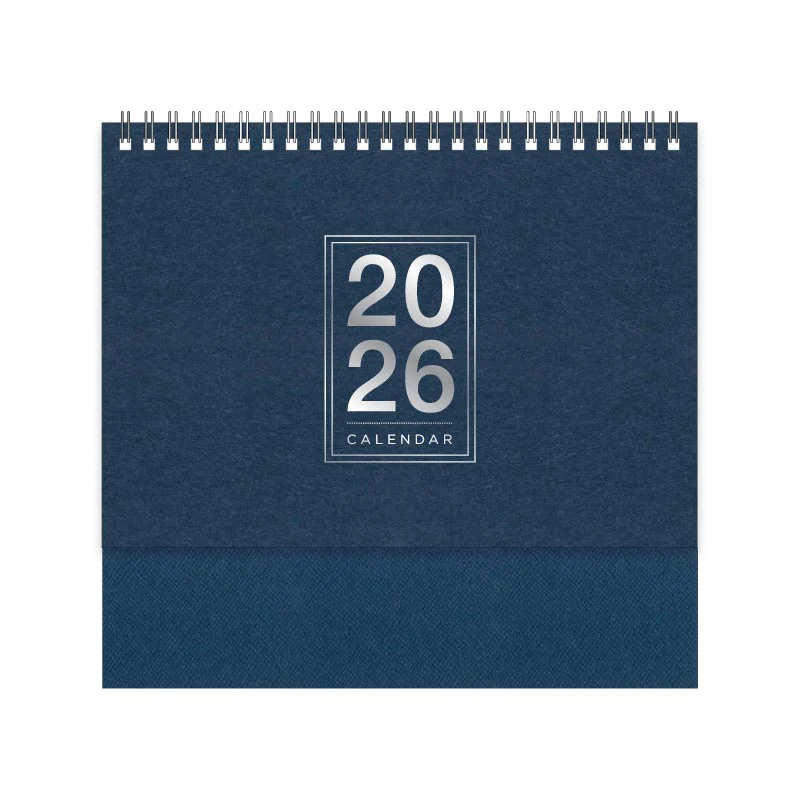 Kalergó - Minimalist Kraft Desk Calendar - Blue