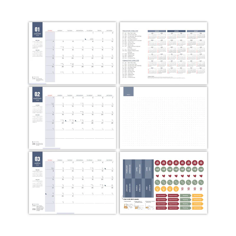 Pioneer Calendar - Blue - Image 3