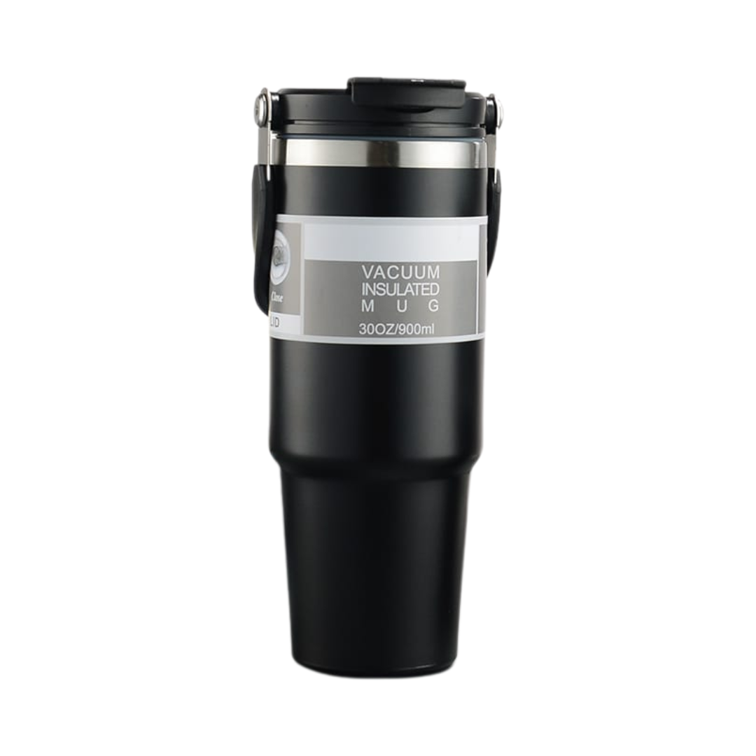 Stainless Steel Thermos Tumbler Mug with Handle 900ml