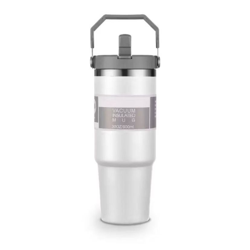 Stainless Steel Thermos Tumbler Mug with Handle 900ml