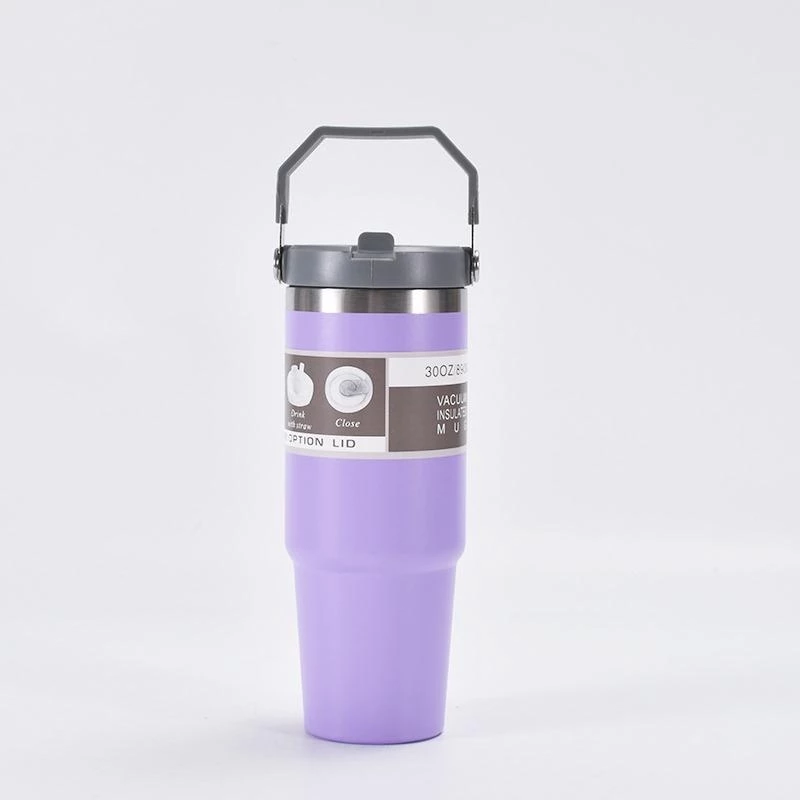 Stainless Steel Thermos Tumbler Mug with Handle 900ml