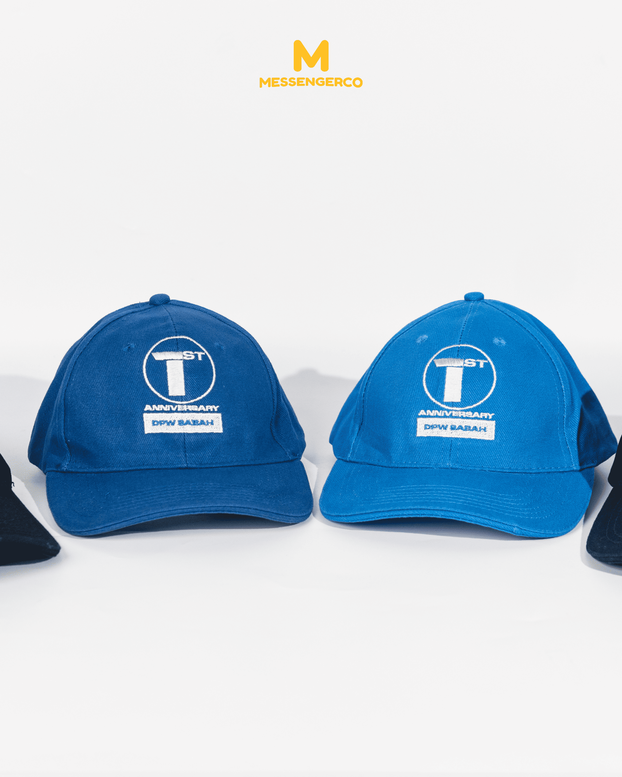 Blue Executive Gift Set – LED Flask, Cap & Custom Acrylic Keychain - Image 2