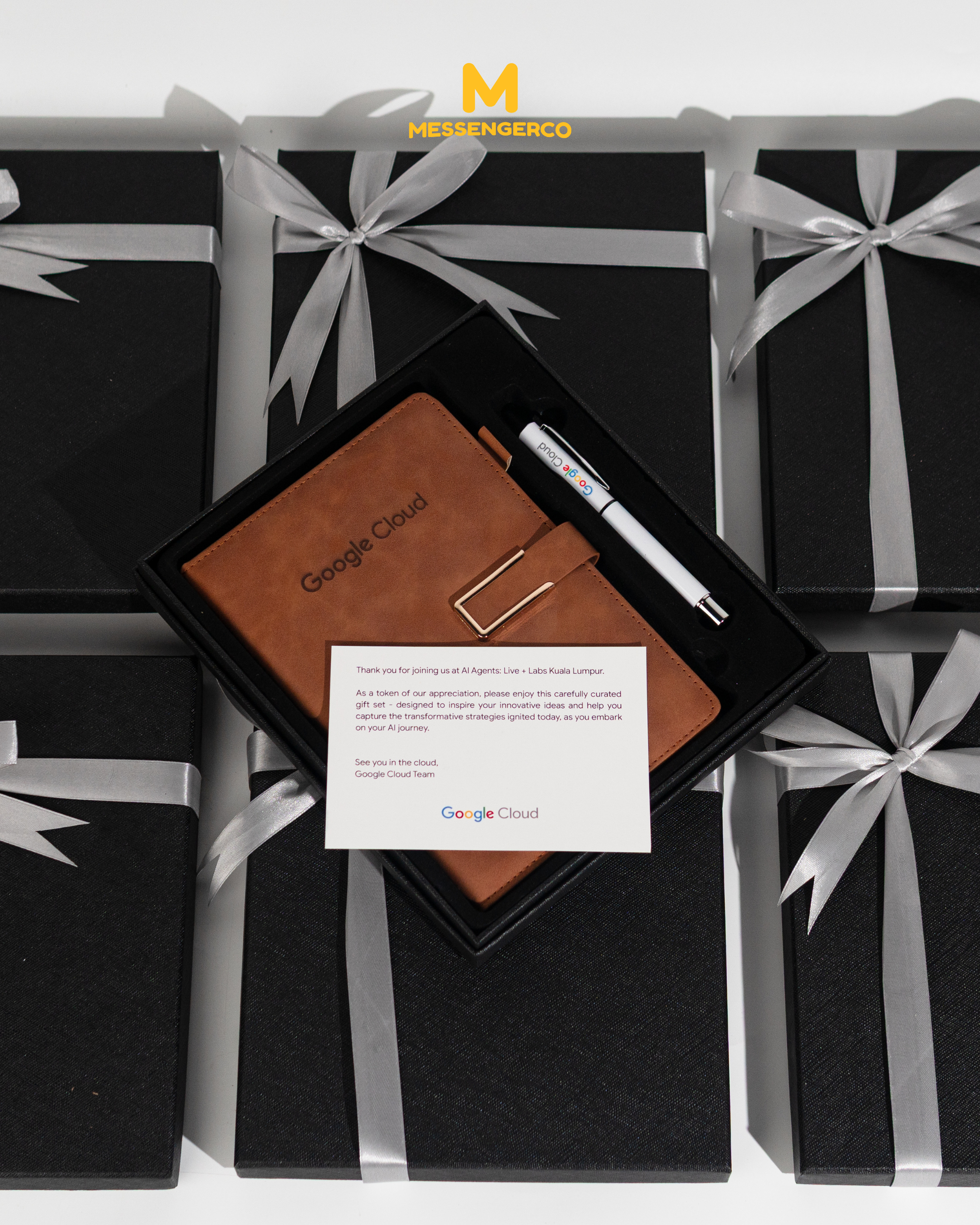 CLASSIC Notebook Pen Gift Set - Brown - Image 3